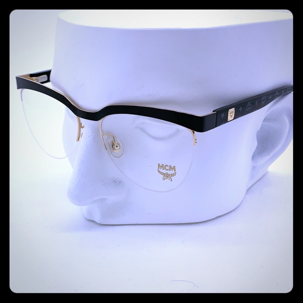 New MCM 2102 004 Black Visettos 53mm Eyeglasses